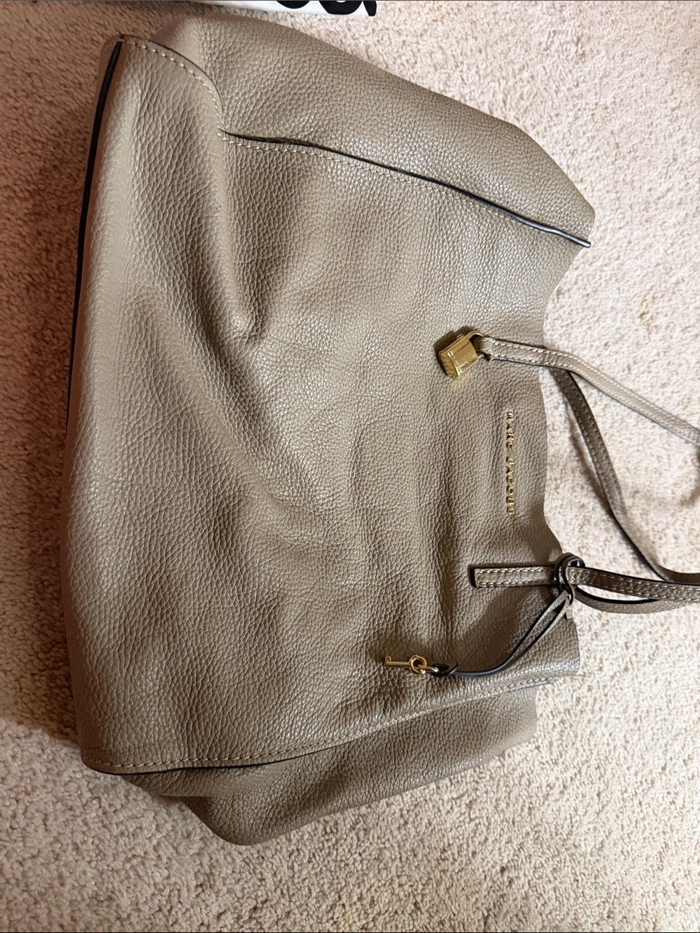 Michael Kors Taupe Pebbled Leather Tote